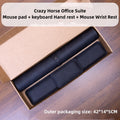 Crazy Horse Leather Mouse Pad & Wrist Rest Set – 3-Piece