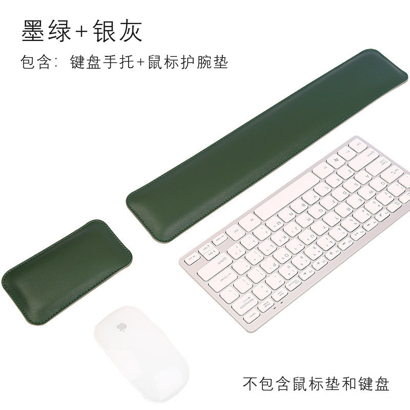 Leather Mouse Pad & Wrist Rest – Oversized, Solid Colour
