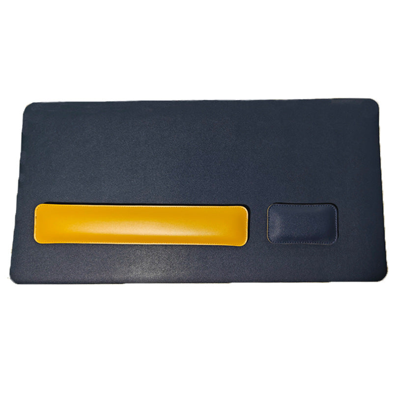 Leather Mouse Pad & Wrist Rest – Oversized, Solid Colour