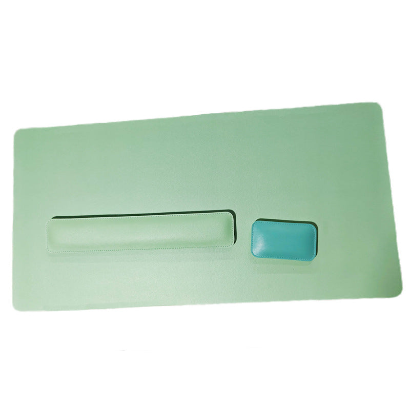 Leather Mouse Pad & Wrist Rest – Oversized, Solid Colour