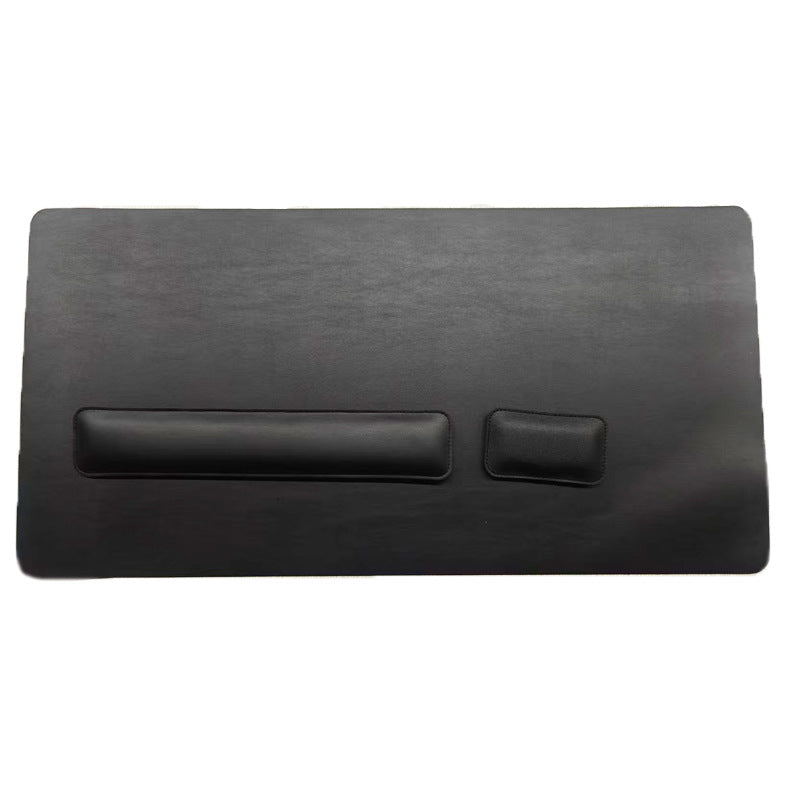 Leather Mouse Pad & Wrist Rest – Oversized, Solid Colour
