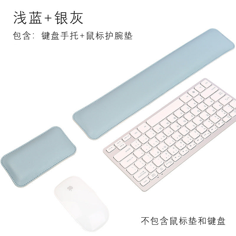 Leather Mouse Pad & Wrist Rest – Oversized, Solid Colour