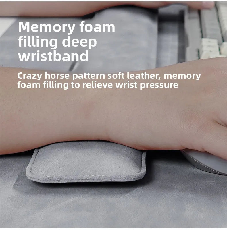 Waterproof PU Desk Mat & Wrist Guard Set – 3-Piece