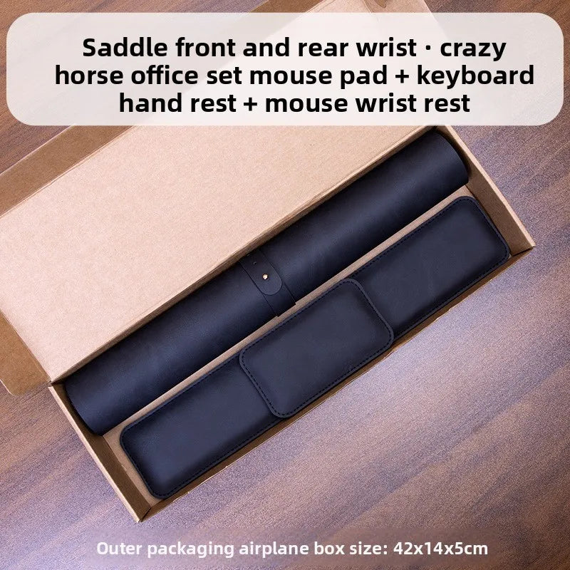 Waterproof PU Desk Mat & Wrist Guard Set – 3-Piece