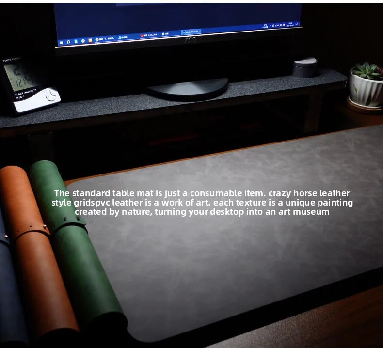 Waterproof PU Desk Mat & Wrist Guard Set – 3-Piece