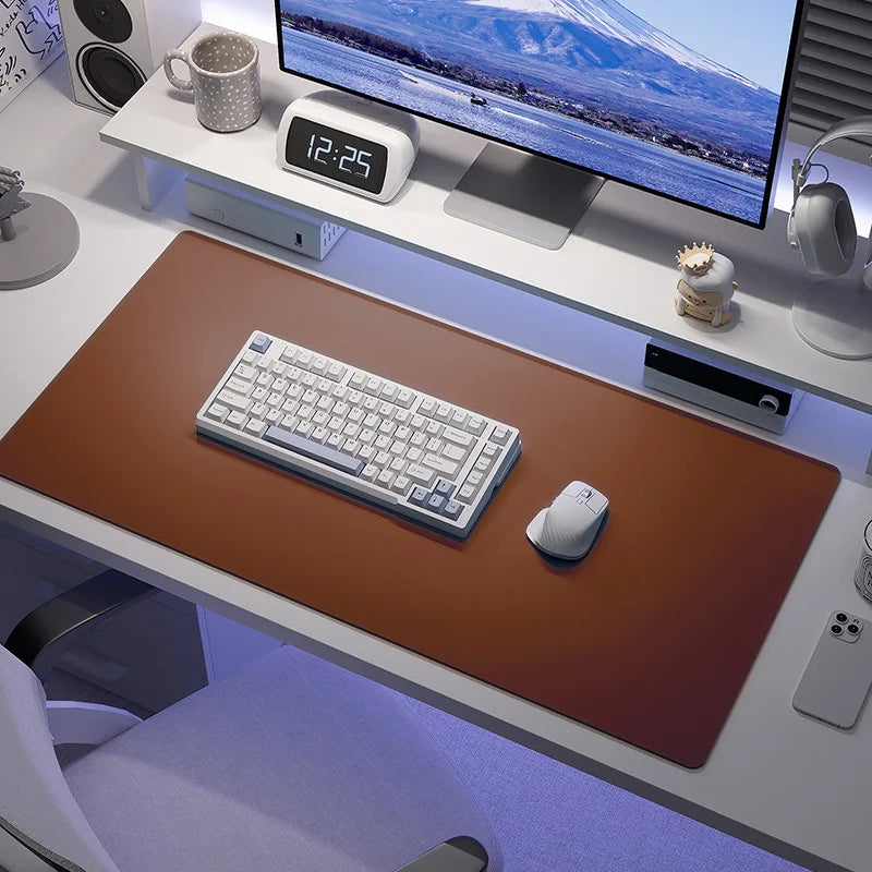 Large Leather Desk Mat & Keyboard Pad – Office Desk Protector