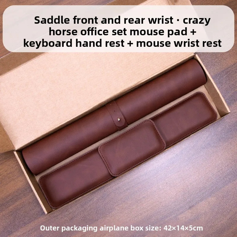 Waterproof PU Desk Mat & Wrist Guard Set – 3-Piece