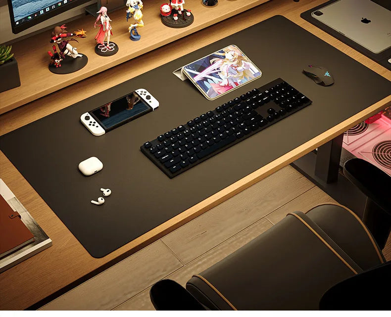Large Leather Desk Mat & Keyboard Pad – Office Desk Protector