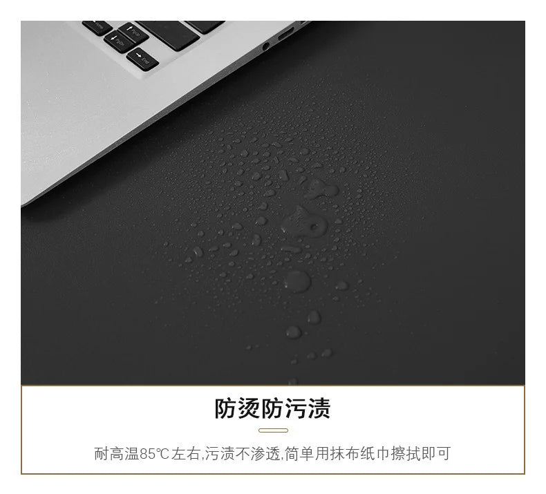 Large Leather Desk Mat & Keyboard Pad – Office Desk Protector