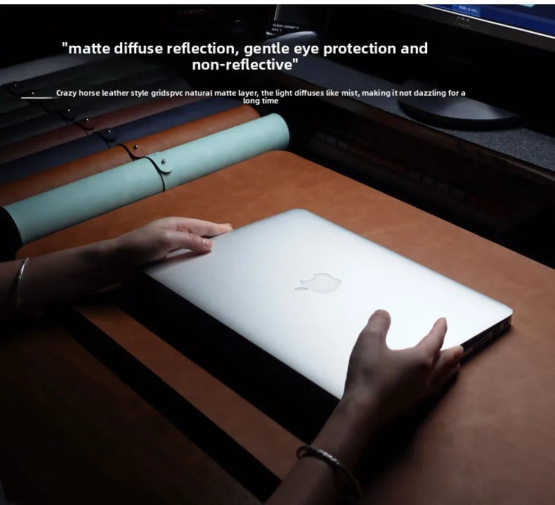 Waterproof PU Desk Mat & Wrist Guard Set – 3-Piece