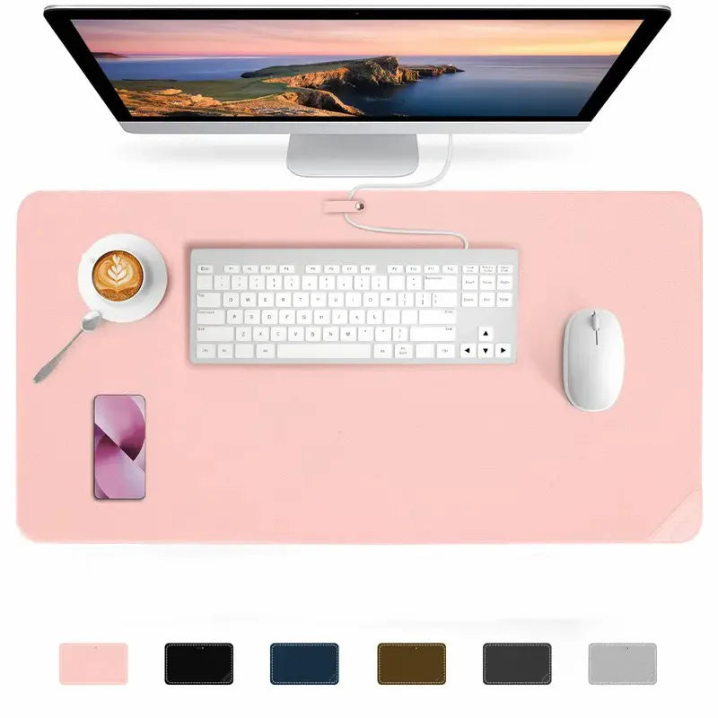 Large Leather Desk Mat & Keyboard Pad – Office Desk Protector