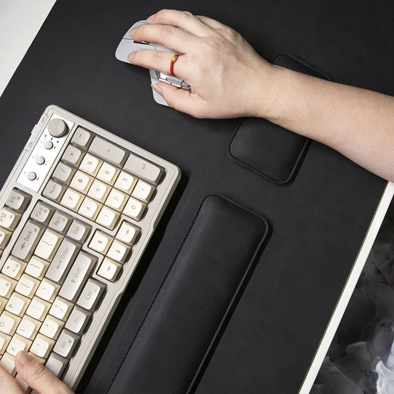 Waterproof PU Desk Mat & Wrist Guard Set – 3-Piece