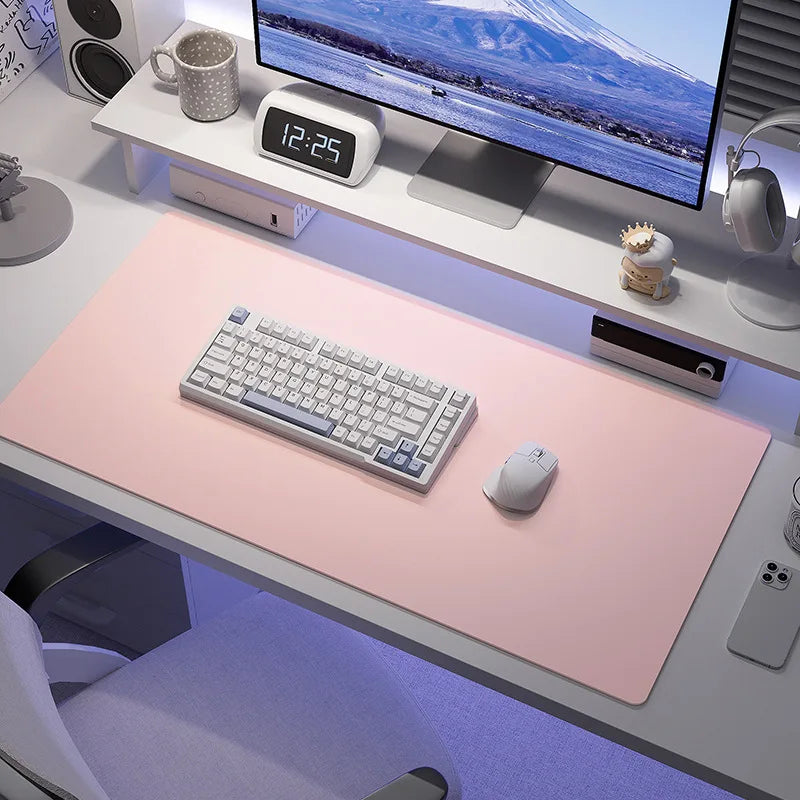 Large Leather Desk Mat & Keyboard Pad – Office Desk Protector