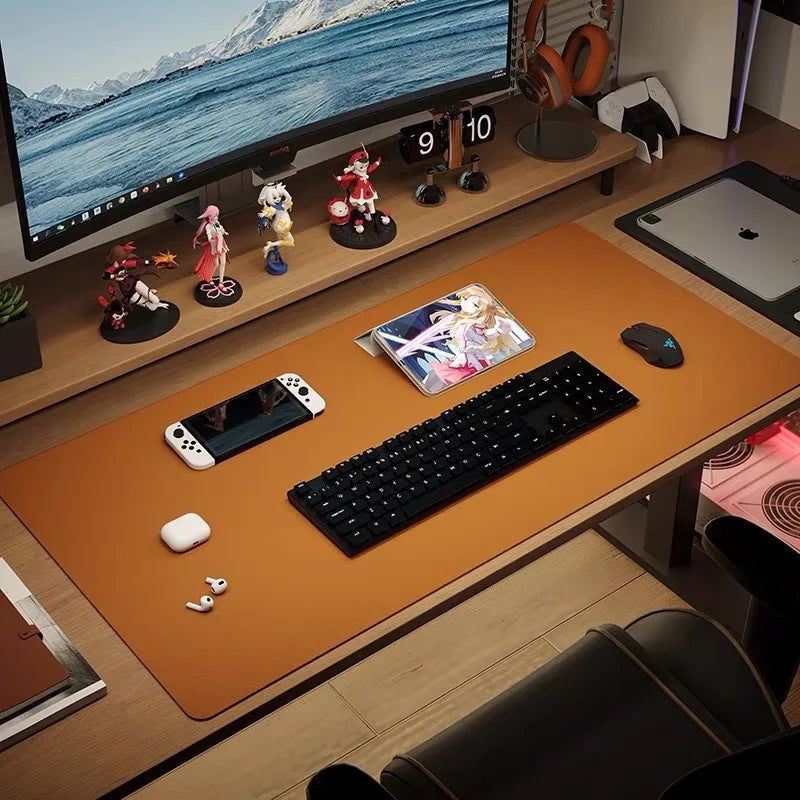 Large Leather Desk Mat & Keyboard Pad – Office Desk Protector
