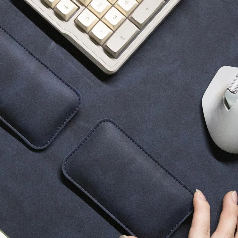 Waterproof PU Desk Mat & Wrist Guard Set – 3-Piece