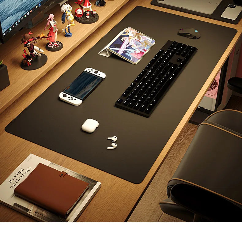 Large Leather Desk Mat & Keyboard Pad – Office Desk Protector