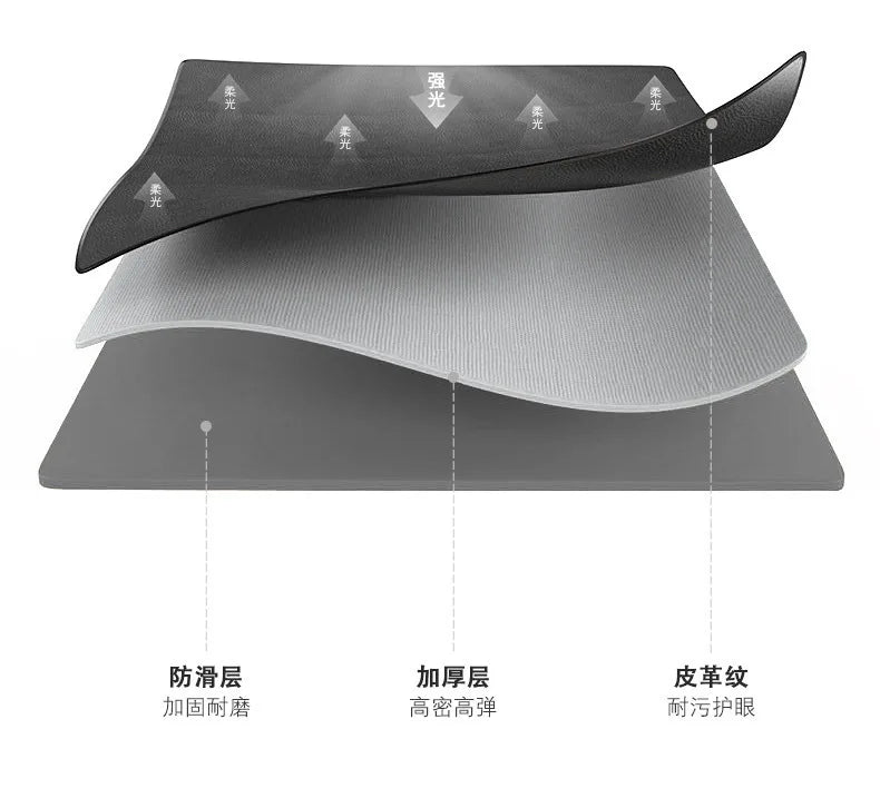 Large Leather Desk Mat & Keyboard Pad – Office Desk Protector