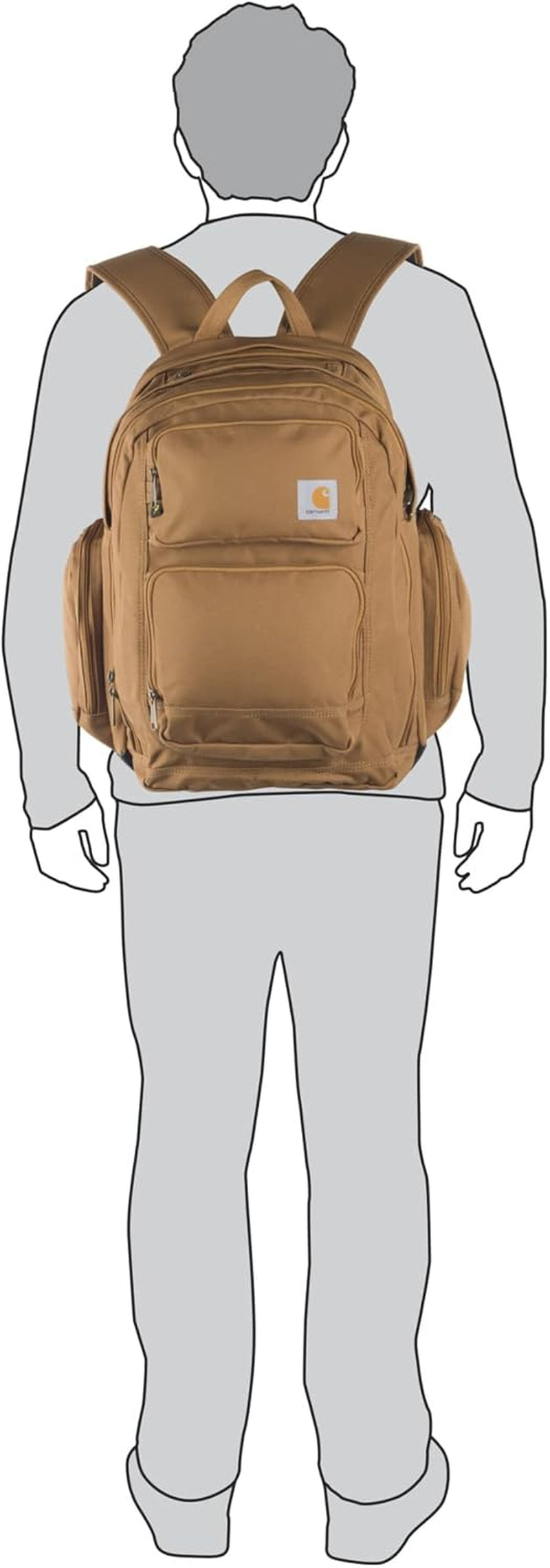 35L Triple-Compartment Backpack, Durable Pack with Laptop Sleeve and Duravax Abrasion Resistant Base